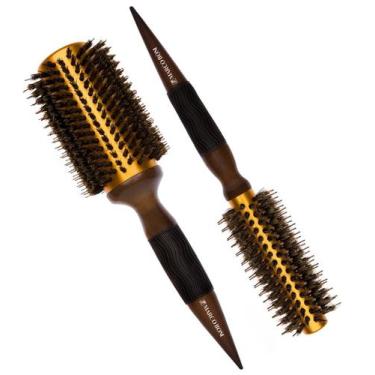 Imagem de Combo 2x escovas térmicas metalicas m 40mm+g 80mm marco boni