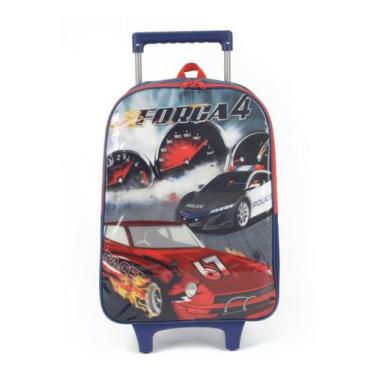 Imagem de Mochila De Rodinhas Escolar Menino Força 4 Motor Fire Luxcel, Preto