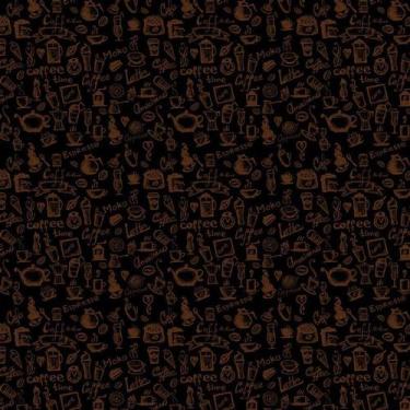 Imagem de Papel Parede Café Coffee Espresso Bulé Chaleira Fundo Preto - LRP