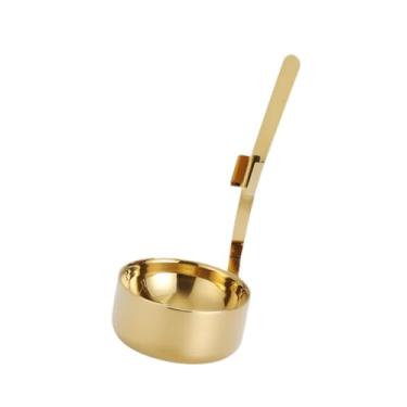 Imagem de Baoblaze Descanso de colher, escorredor, suporte para talheres, suporte para conchas, suporte para conchas de sopa, para sala de jantar, hotpot, restaurante, Ouro