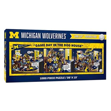 Imagem de YouTheFan NCAA Michigan Wolverines Game Day in The Dog House - Quebra-cabeça de 1000 peças