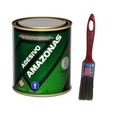 Imagem de Cola de Contato Sapateiro 200g Amazonas + Pincel P/ Aplicar