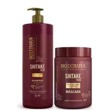 Imagem de Bio Extratus Shitake Plus - Shampoo 1L+Mascara 1Kg