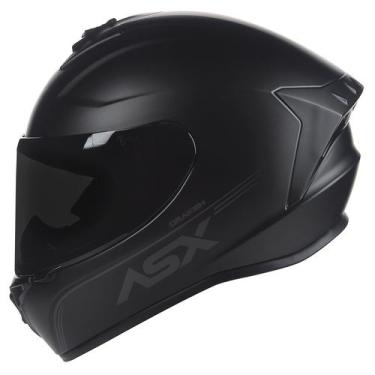 Imagem de Capacete Asx Moto Preto Fosco Masculino Feminino Esportivo, 56