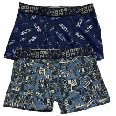 Imagem de Kit 2 Cuecas Boxer Infantil Fristyle Em Microfibra Estampada, M