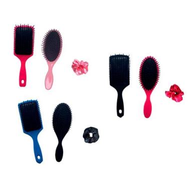 Imagem de Kit Escova Raquete Almofadada e Escova Almofadada Oval com Xuxinha - k