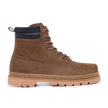 Imagem de Bota Masculina Frontinni Coturno Adventure Couro Nobuck Marrom Claro, 