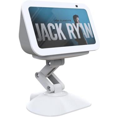 Imagem de MOHOSOKO Suporte para Echo Show 5 (3ª geração) com altura ajustável, suporte universal, base magnética antiderrapante giratória de 280 graus para Show 5