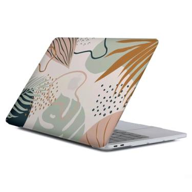 Imagem de Yicomon Compatível com MacBook Air 13 polegadas 2020 2021 M1 A2337 A2179 A1932, capa rígida de plástico para Mac Air 13 com Touch ID (2018-2021) - Verde Morandi