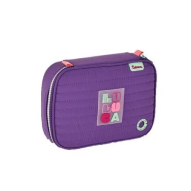 Imagem de Estojo Escolar Juvenil Luluca Lulike Style Clio Lu24602, Roxo