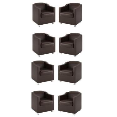Imagem de Kit 8 Poltronas Para Recepção Consultorio Médico Balaqui - Balaqui Dec