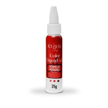Imagem de Corante Vermelho Morango Liquid Gel 25g Iceberg Chef