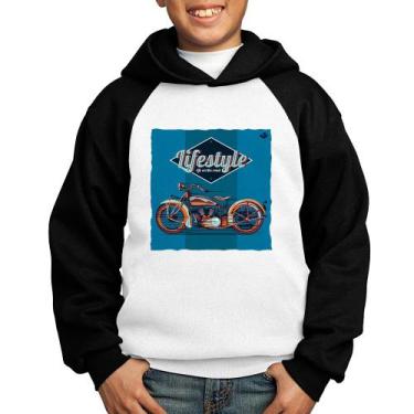 Imagem de Moletom Infantil Life on the road - Foca na Moda, Branco, Preto, 2