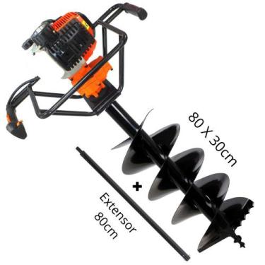 Imagem de KIT Perfurador de Solo Vulcan VPS520 com Broca 80x20cm + Kawashima Bro