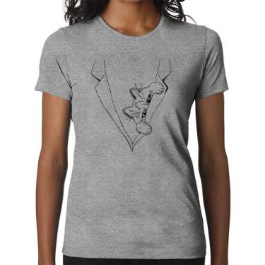 Imagem de Baby Look Gato no terno - Foca na Moda, Cinza, M