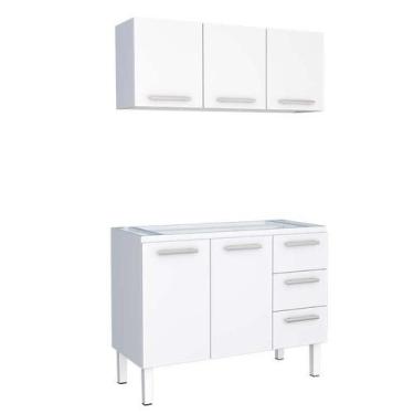 Imagem de Cozinha de Aço Gabinete Para Pia 120cm com Armário Aéreo Vênus Cozimax