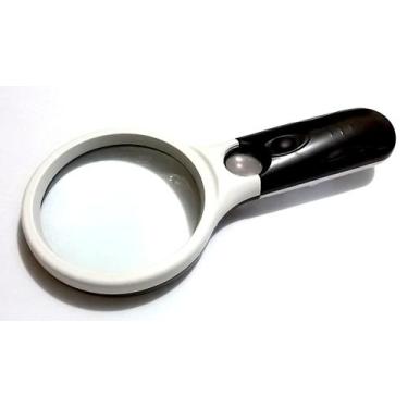 Imagem de Lupa com 3 LEDs - 10X/45x - 75mm - 3161 - Prolumen