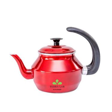 Imagem de Chaleira Com Infusor Ferver Agua Cha Cafe Leite Aluminio - TERRA LAR, 