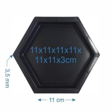 Imagem de 10 Forma De Piso Lajota Sextavada 3cm - Plastidon