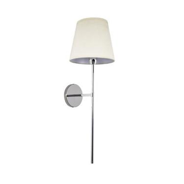 Imagem de Lustre Arandela Tocheiro Cúpula Cone Redondo Cromado 70cm 645 - ILUMIN