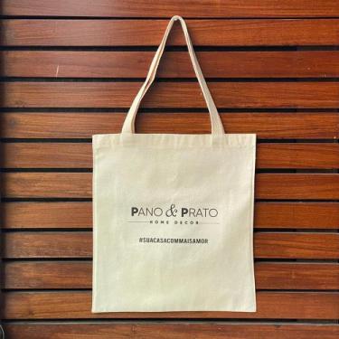 Imagem de Ecobag em Algodão Cru - Pano e Prato Decor