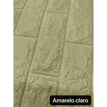 Imagem de Painel Adesivo 3d Alto Relevo Revestimento 70x77cm Creme - oem