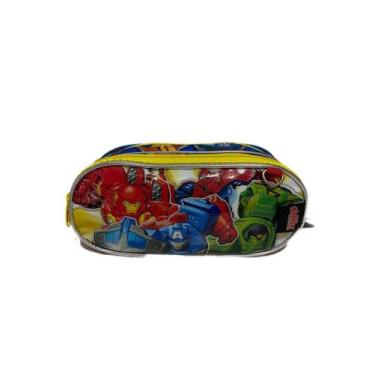 Imagem de Estojo Escolar Duplo Chenson AV-2401  Marvel Vingadores, Azul