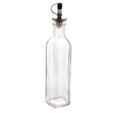 Imagem de Garrafa de Vidro para Azeite ou Vinagre 270ml com Bico Dosador e Tampa