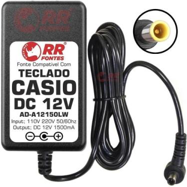 Imagem de Fonte 12V Para Teclado Casio Cdp-120 Cdp-130 Cdp-135 Cdp-220 - Rrfonte
