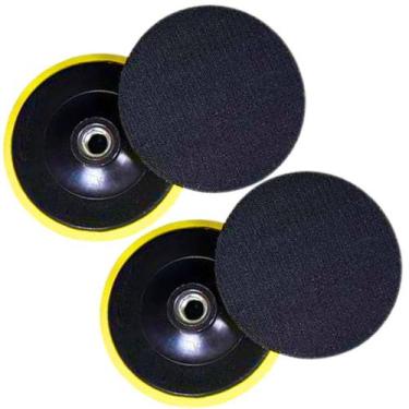 Imagem de 2 x Suporte Prato Disco 4 Polegadas 100mm Politriz Esmerilhadeira Lixa