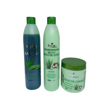 Imagem de Kit Babosa e Óleo de Coco 3x500ml Maycrene