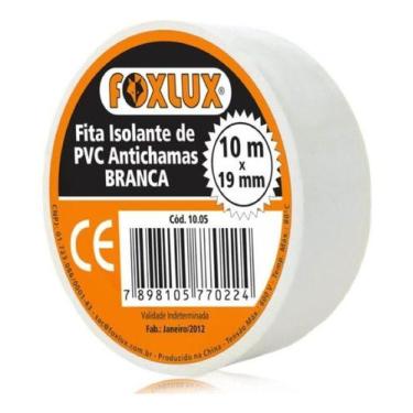 Imagem de Fita Isolante Pvc Antichama  Branca 19mm X 10mts - FOXLUX