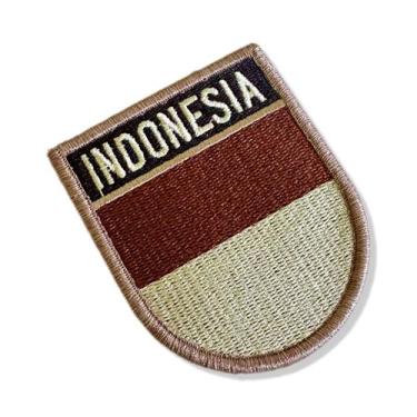 Imagem de BP0419E-004 Bandeira Indonésia Patch Bordado 6,8x8cm - BR44