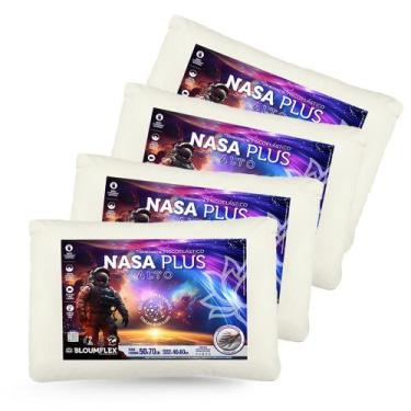 Imagem de Kit 4 Travesseiros Nasa Plus Alto - BloumFlex