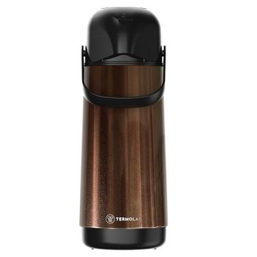 Imagem de GARRAFA TÉRMICA LÚMINA 1L INOX MARROM