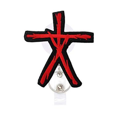 Imagem de Carretéis retráteis de crachá Reeleer Halloween The Blair Witch Project, com clipe jacaré e chaveiro, cordão grosso de 61 cm