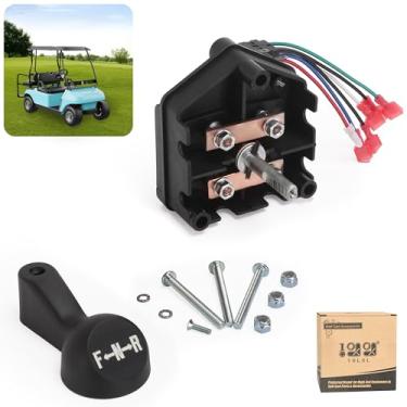 Imagem de Conjunto de interruptor dianteiro e reverso para carrinho de golfe resistente 10L0L com alça de câmbio para carro clube de 48 V DS 1996-up, material de cobre ABS, substitui OEM # 101753005 1012987