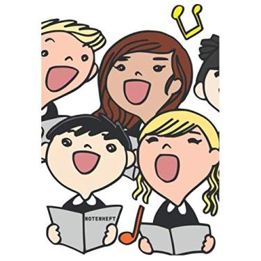 Imagem de Notenheft: DIN A4. Musik - Notizbuch für Kinder & Anfänger 150 Seiten