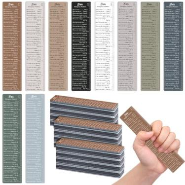 Imagem de Skyygemm 20 peças de livros da Bíblia, régua de 15 cm, régua de borda reta, números de emergência cristãos, régua de plástico, marcadores religiosos para escola dominical, artigos de festa da igreja