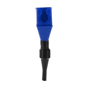 Imagem de VekAuto Funil de óleo, 28 cm x 4,4 cm Funil para automotivo universal para óleo de motor, líquido, diesel, querosene, gasolina plástico durável azul
