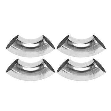Imagem de Motoforti 4 peças 90 graus curva mandril cotovelo carro modificado tubo de escape tubulação tubulação 6.3 cm espessura OD 1,2 mm/18GA 63x165x1,2 mm 201 aço inoxidável 4 peças