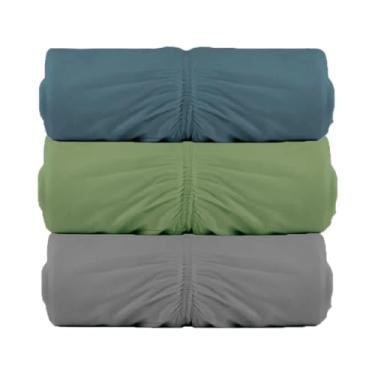 Imagem de Kit 3 Lençóis Malha Queen com Elastico Vivaldi - Fio 30/1 Penteado - 100% Algodao (Kit 6)