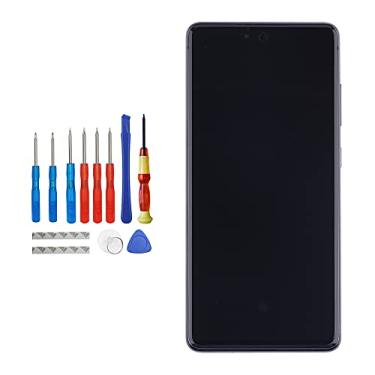 Imagem de Vvsialeek Compatível com Samsung Galaxy S20 FE SM-G780F SM-G780F/DSM Tela LCD sensível ao toque de 6,5 polegadas, moldura preta com ferramentas