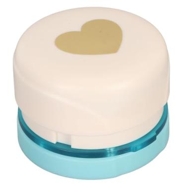 Imagem de Perfurador de Scrapbooking, Perfurador de Papel de Metal Easytouse para Artesanato, Cantos Arredondados, Adequado para Vários Papéis, Abs e Liga de Zinco (Em forma de coração)