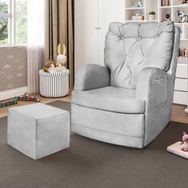 Imagem de Poltrona de Amamentação Ludmila com Puff Phoenix Baby