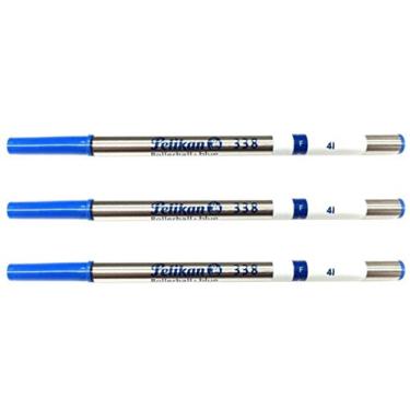 Imagem de 3 x refil esferográfica Pelikan 338 azul fino