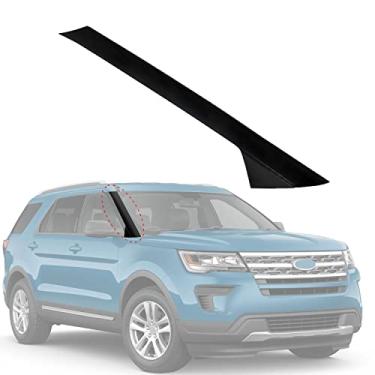 Imagem de CARMOCAR A-Pillar Moldagem Frontal Para-brisa Acabamento Externo Lado do Passageiro Substituição para Ford Explorer 4 Portas Utilitário 2011-2019 Substitui BB5Z-7803145-AA BB5Z-7803137-AB 1 Pacote