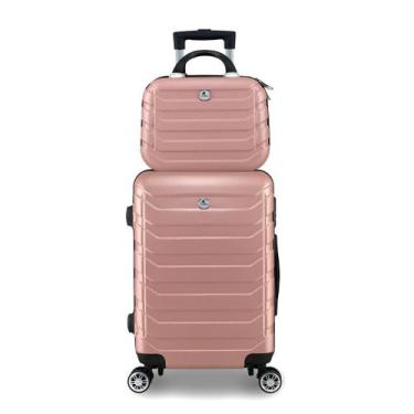 Imagem de Mala de Bordo com Frasqueira 10kg ABS Rígido Rodinhas 360 - Allabard, 