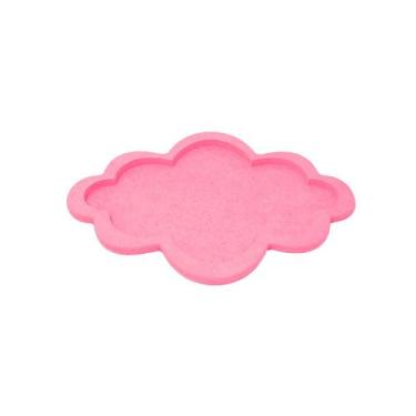 Imagem de Bandeja Nuvem Festa Decoração M 30x22x2 Kir 3un Madeira Mdf Pintado - 