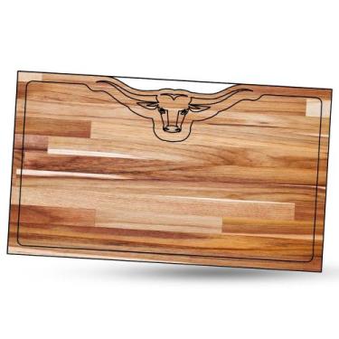 Imagem de Tábua de Carne para Churrasco Teca Touro - LAZERBR